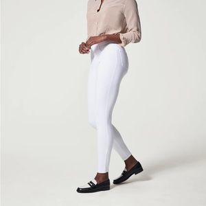 SPANX Jean-ish Ankle Leggings Regular Inseam in White Size Medium